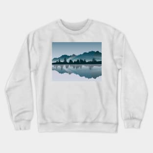 awesome lake scenery Crewneck Sweatshirt